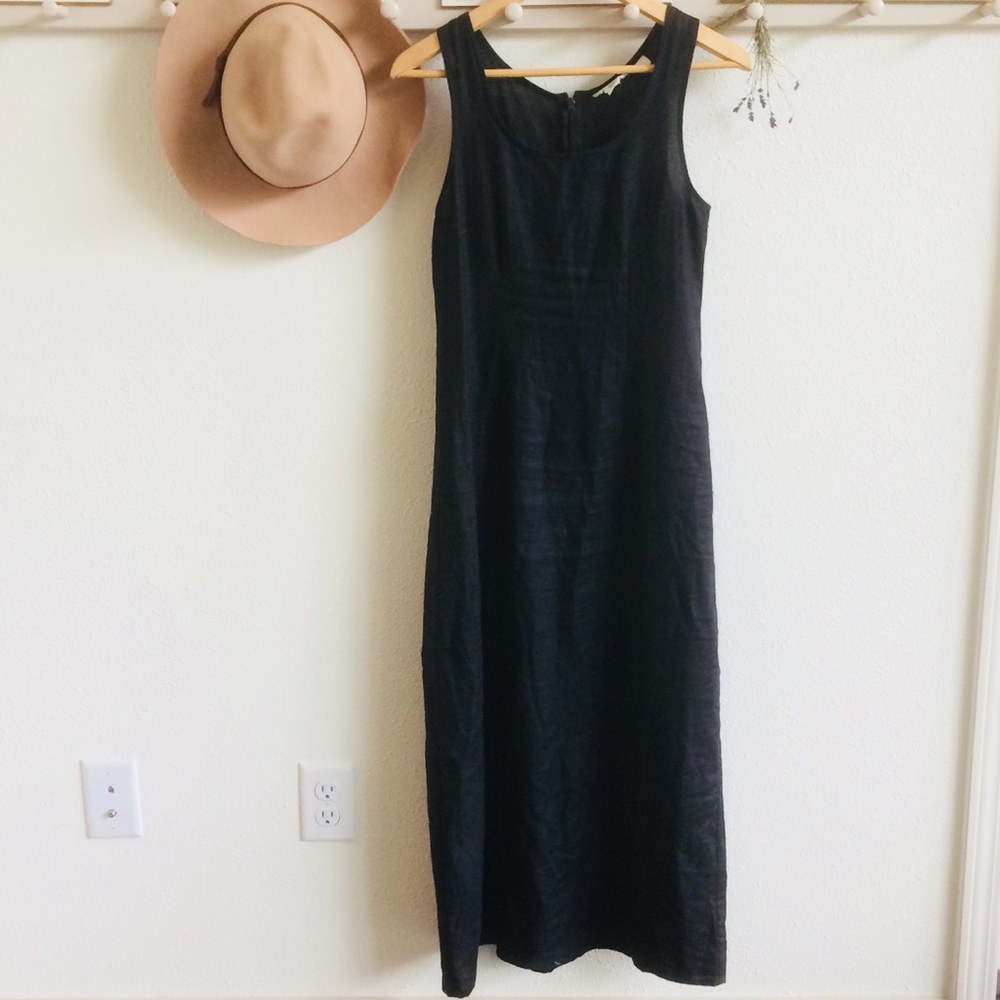 100% Linen J. Crew Maxi Dress size 2
